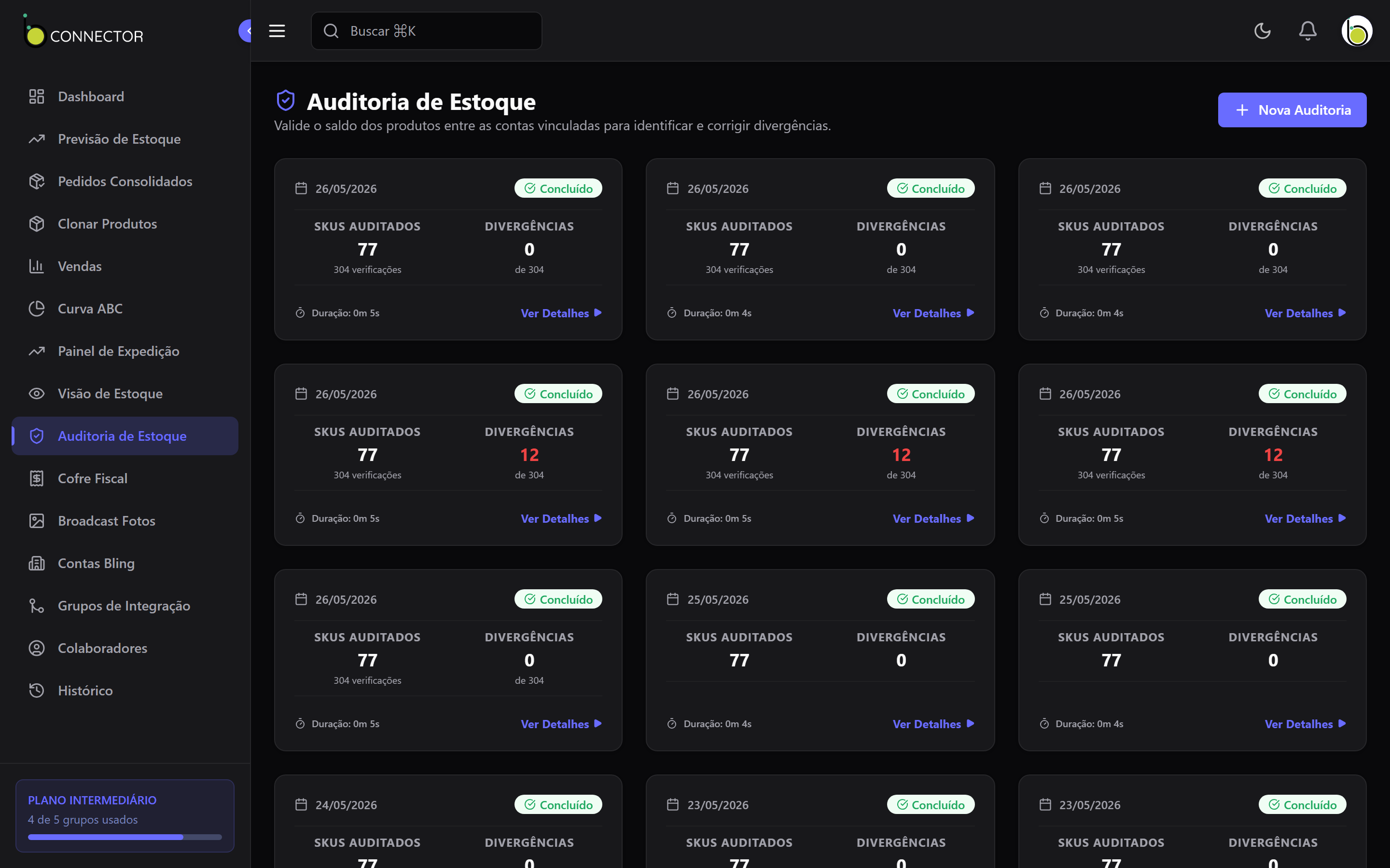 Auditoria de Estoque